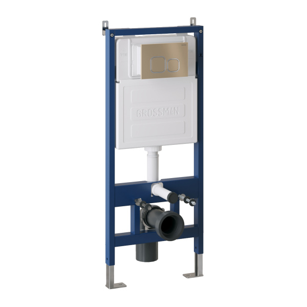 Клавиша смыва Grossman Cosmo 700.K31.02.310.310 золото матовый